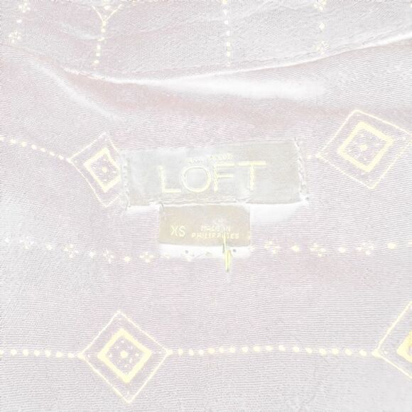 Loft navy‎ patterned romper. Size xs - Picture 3 of 8